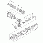 V STAR 1100 SILVERADO-XVS11ATYCL/XVS11ATYL/XVS11ATYB/XVS11ATYCB Промежуточный ведущий вал
