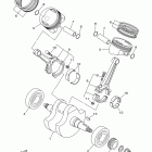 V STAR 1100 SILVERADO-XVS11ATYCL/XVS11ATYL/XVS11ATYB/XVS11ATYCB Коленчатый вал и Поршень