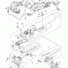 V STAR 1100 SILVERADO-XVS11ATYCL/XVS11ATYL/XVS11ATYB/XVS11ATYCB Выхлопная система