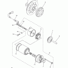 V STAR 650 SILVERADO-XVS65ATYCR/XVS65ATYCB/XVS65ATYB/XVS65ATYR Муфта стартера
