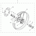 YZ450F YZ450FYL/YZ450FYW Rear wheel kit