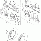 V STAR 1300-XVS13AX/XVS13AXC Передний тормозной суппорт