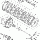 YZ250X1 Сцепление
