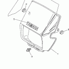 TW200W1/TW200W1C Обтекатель 1