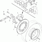 V-MAX 1200 VMX12W1C/VMX12W1 Задний тормоз