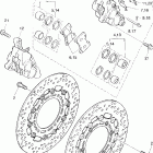 V-MAX 1200 VMX12W1C/VMX12W1 Передний тормозной суппорт