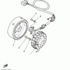 VIRAGO 250 CA-XV250W1C/XV250W1 Генератор