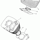 VIRAGO 250 CA-XV250W1C/XV250W1 Цилиндр