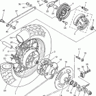 VIRAGO 250 CA-XV250W1C/XV250W1 Заднее колесо