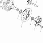 VIRAGO 250 CA-XV250W1C/XV250W1 Муфта стартера