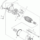 VIRAGO 250 CA-XV250W1C/XV250W1 ПУСКОВОЙ ЭЛЕКТРОДВИГАТЕЛЬ