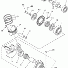 TW200V/TW200VC Коленчатый вал и Поршень