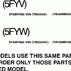 TW200VC/TW200V Модель
