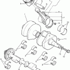 V-MAX 1200 VMX12VC/VMX12V Коленчатый вал и Поршень