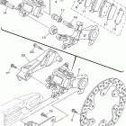 YZ125V Задний тормозной суппорт