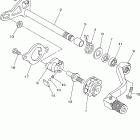 YZ125V Вал переключения