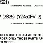 YZ450FV_2/YZ450FV Модель