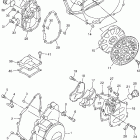 FJR1300TC/FJR1300T Крышка картера двигателя