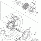TTR230T/TTR230TC Заднее колесо