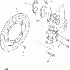 TTR250TC/TTR250T Передний тормозной суппорт