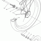 TTR250TC/TTR250T Переднее колесо