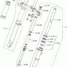 TW200T1C/TW200T1 Передняя вилка