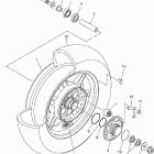 V STAR 1100 CLASSIC-XVS1100AS/XVS1100ASC Заднее колесо