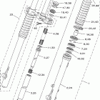 TTR225RC/TTR225R Передняя вилка