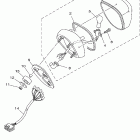 V STAR 1100 CLASSIC-XVS1100ARC/XVS1100AR Задний фонарь