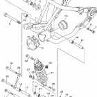 V STAR 1100 CLASSIC - CAST WHEEL-XVS1100AWR/XVS1100AWR Задний рычаг подвески