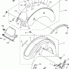 V STAR 1100 CLASSIC - CAST WHEEL-XVS1100AWR/XVS1100AWR Крыло