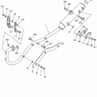 TT-R125L Выхлопная система
