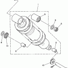 TW200MC/TW200M Задняя подвеска