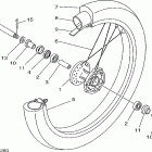 TT225L/TT225LC Переднее колесо