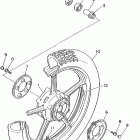 VIRAGO 1100-XV1100L/XV1100LC Переднее колесо