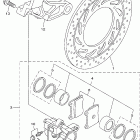 DRAG STAR(V STAR)  XVS1100LC/XVS1100L Задний тормозной суппорт