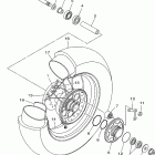 DRAG STAR(V STAR)  XVS1100LC/XVS1100L Заднее колесо