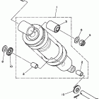 TW200EK/TW200EKC Задняя подвеска