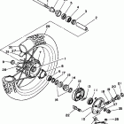 TW200EK/TW200EKC Переднее колесо
