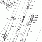XV1100SKC/XV1100SK/XV1100K/XV1100KC Передняя вилка