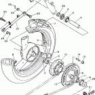 FZR600RJ/FZR600RJC Заднее колесо