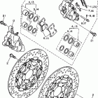 FZR600RJ/FZR600RJC Передний тормозной суппорт
