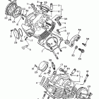 XV750H Virago 750 ГОЛОВКА ЦИЛИНДРА
