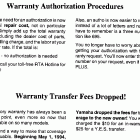 RT 180 * audio warranty - service pg -  1 *
