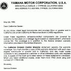 XJ600SH Seca II * audio warranty - service pg -  1 *