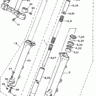 XV1100HC/XV1100H/XV1100SHC/XV1100SH Передняя вилка