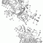 XV750H Virago 750 ГОЛОВКА ЦИЛИНДРА