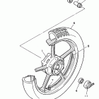 XV750H Virago 750 Переднее колесо