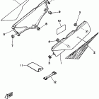 XT 350 БОКОВАЯ КРЫШКА