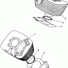 XV250GC/XV250G Цилиндр
